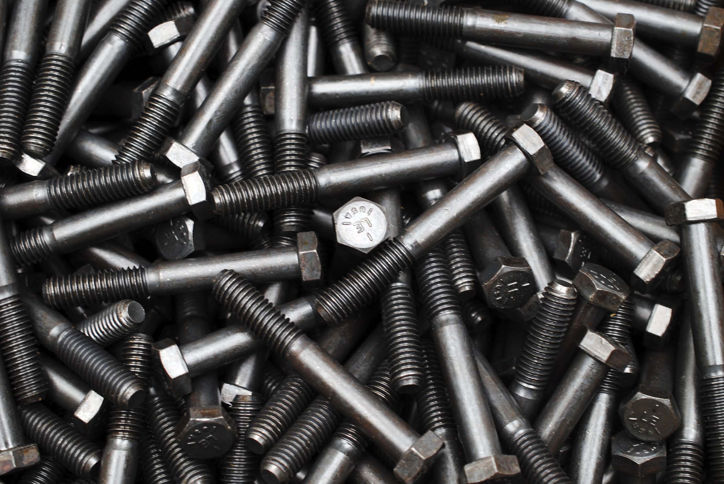 3/8-16x2 Square Head Bolts Grade A307 Zinc Clear